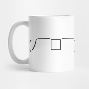 Flipping Table Emoticon Mug